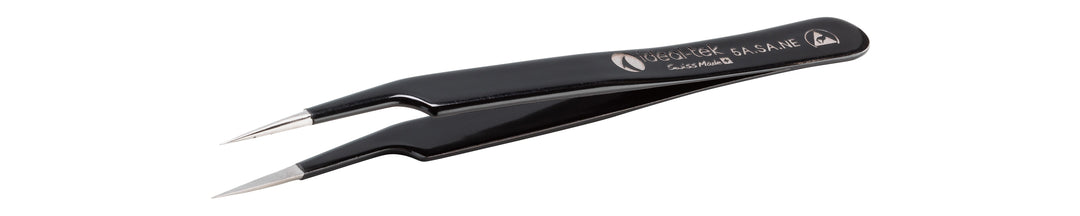 Ideal-tek 5A.SA.NE.6.ITU ESD Epoxy Coated tweezers 5A.SA.NE, SS Anti-Mag, OAL 115mm, 4.53in