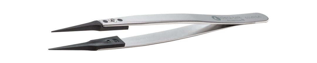 Ideal-tek 5SVR.SA.1.ITU Plastic Repl SV tip tweezers 5SVR.SA, SS Anti-Mag, OAL 130mm, 5, 12in, (#A5SV tips)