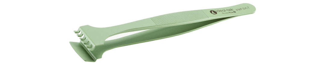 Ideal-tek 6WF.SA.T.1.ITU PTFE Coated Wafer tweezers 6WF.SA.T, SS Anti-Mag, OAL 130mm, 5.12in