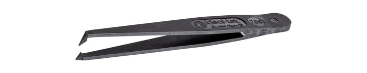Ideal-tek 708.CF.ITU Full Plastic tweezers 708.CF, Carbon fiber, OAL 110mm, 4.33in