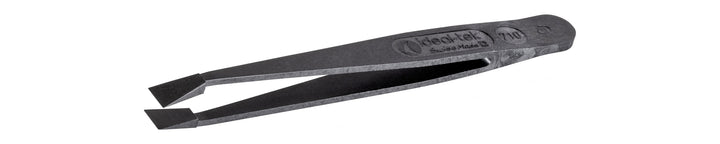 Ideal-tek 710.CF.ITU Full Plastic tweezers 710.CF, Carbon fiber, OAL 115mm, 4.53in