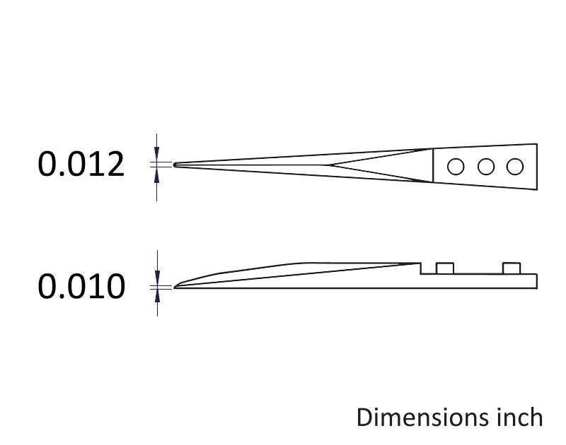 Ideal-tek 72MZ.SA.0.ITU Ceramic Repl tweezers 72MZ.SA, SS Anti-Mag, OAL 135mm, 5, 31in, (#A72MZ tips)