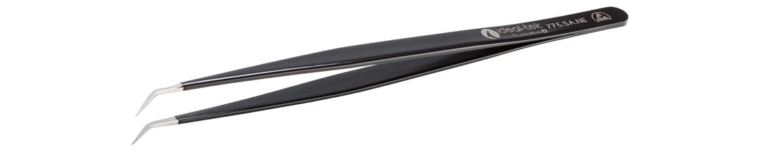 Ideal-tek 775.SA.NE.0.ITU ESD Epoxy Coated tweezers 775.SA.NE, SS Anti-Mag, OAL 155mm, 6.1in