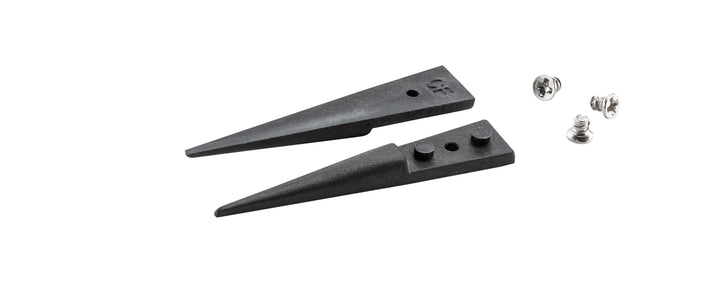 Ideal-tek A00CF Tips: straight, thick, squared, strong (for #00CFR.SA Tweezers). OAL: 40mm, 1.57in