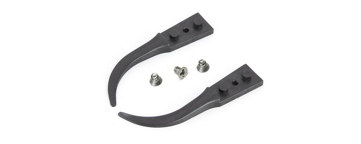 Ideal-tek A242BCF Tips: curved, fine, round, flat (for #242BCFR.SA Tweezers), OAL 40mm, 1.57in