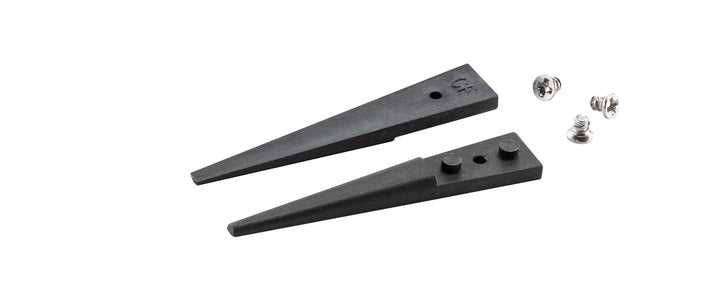 Ideal-tek A279CF Tips: straight, thick, squared, flat (for #279CFR.SA Tweezers). OAL: 40mm, 1.57in