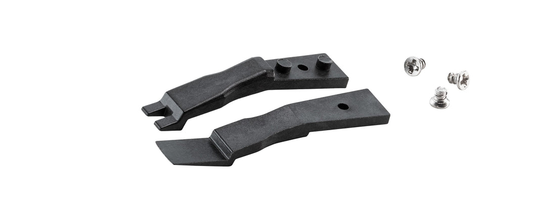 Ideal-tek A2WFCP@ Tips: handling 2in, top fingers, stepped bottom paddle (for #2WFCPR@.SA Tweezers). OAL: 40mm, 1.57in