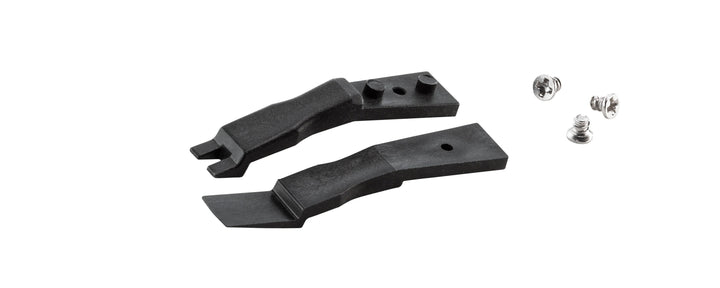 Ideal-tek A2WFSV Tips: handling 2in, top fingers, stepped bottom paddle (for #2WFSVR.SA Tweezers). OAL: 40mm, 1.57in