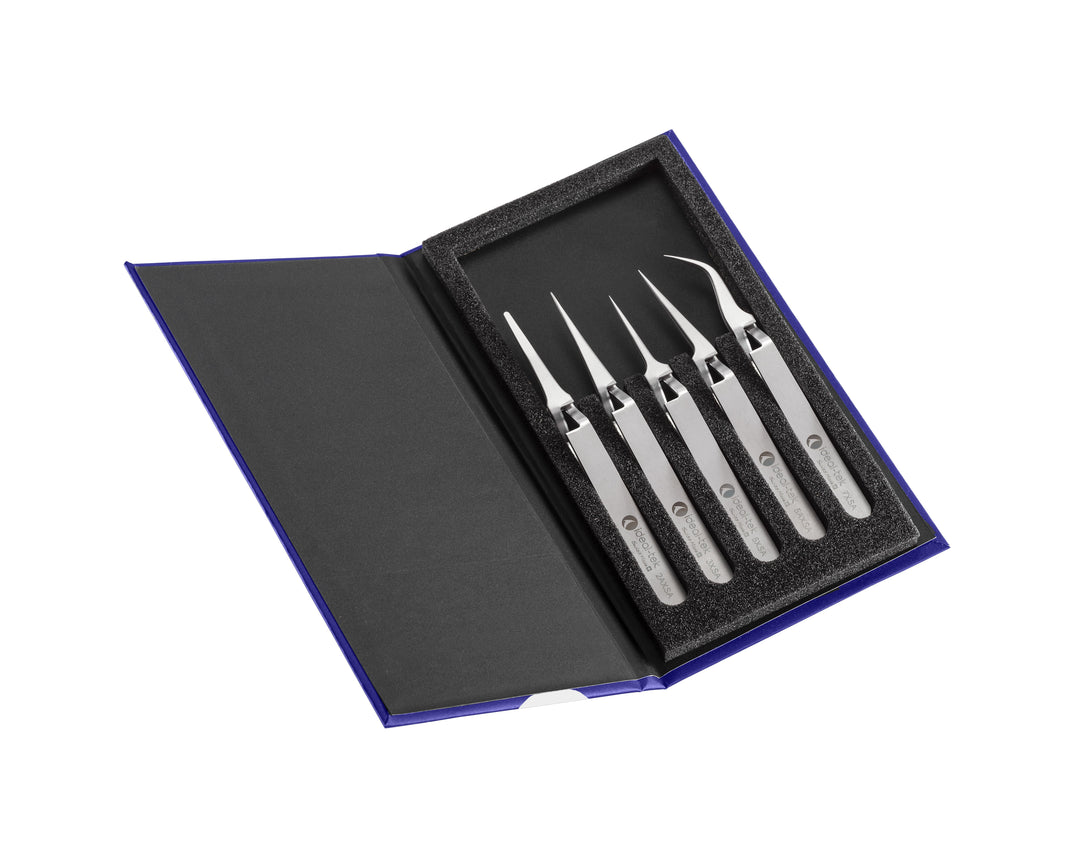 Ideal-tek K5PINX.ITU Reverse Action tweezers kit, SS Anti-Mag