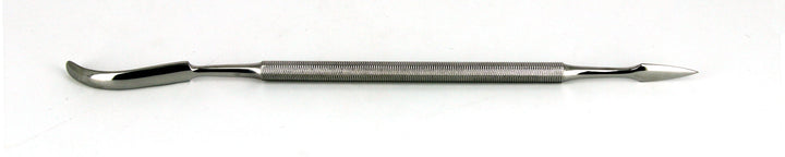 Ideal-tek MPTSS1 Spatula - Pointed tip arrow-shaped and flat long curved with a rounded tip. OAL: 180mm, 7.09in