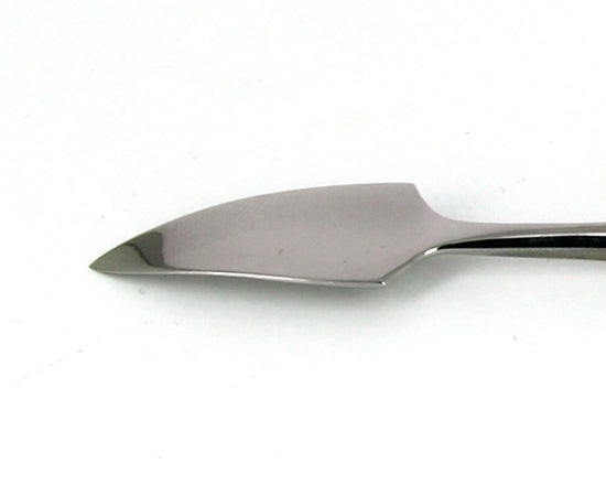 Ideal-tek MPTSS4 Spatula - Long curved pointed tip with arrow-shaped and long curved with rounded tip. OAL: 180mm