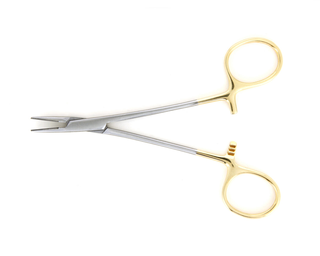 Ideal-tek NH-SG47-TC125.B.IT Precision Needle holder NH-SG47-TC125.B, Stainless, Tungsten Carbide insert, OAL 130mm, 5.12in