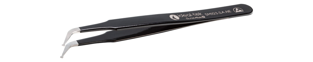 Ideal-tek SM103.SA.NE.1.ITU ESD Epoxy Coated tweezers SM103.SA.NE, SS Anti-Mag, OAL 115mm, 4.53in