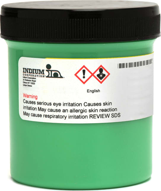 Indium NC - SMQ92J Solder Paste PASTEOT - 82320 - 500G Leaded Indalloy 106 (63Sn/37Pb) | 500g, MOQ: 6 MTESolutions