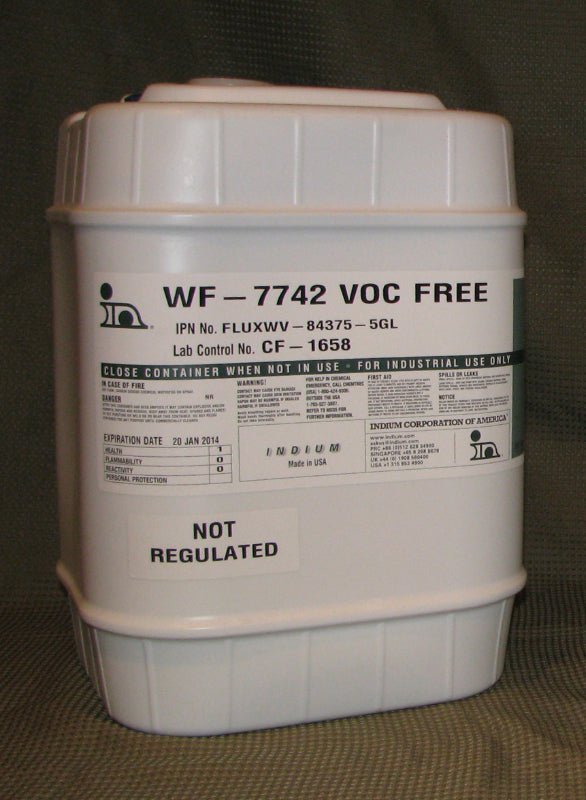 Indium WF - 7742 Wave Solder Flux FLUXWV - 84375 - 5G | 5gal MTESolutions