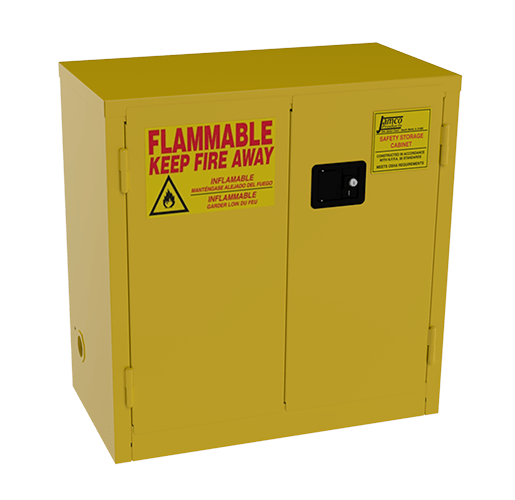 Jamco Products BS22YP Flammable Liquid Storage Cabinet, 22 gallon MTESolutions