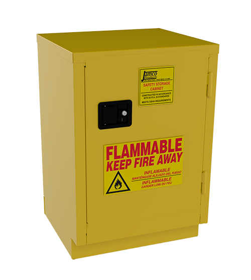 Jamco Products BT12YP Under Counter Flammable Liquid Storage Cabinet, 12 gallon MTESolutions