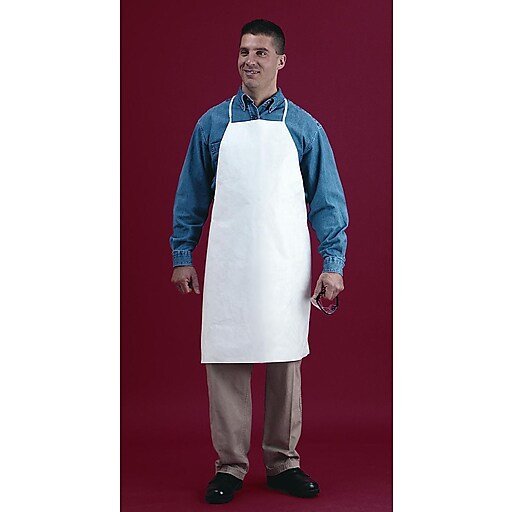 Keystone AP - KG White Aprons 28 x 36 100/Pk MTESolutions