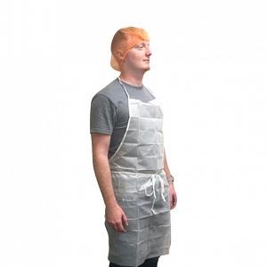 Keystone AP - NWPI - WHITE Laminated Aprons, Polyethylene Coated, 28 in X 36 in, Case of 100 MTESolutions