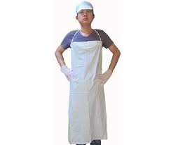 Keystone AP - PVC - 6R - 3545 - WHITE Apron, 6 mil, 35 in X 45 in - 72/Pk MTESolutions