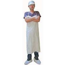 Keystone Aprons AP - PVC - 8S - 3550 - WHITE, 35 in x 50 in, Sewn Edge, 72/Pk MTESolutions
