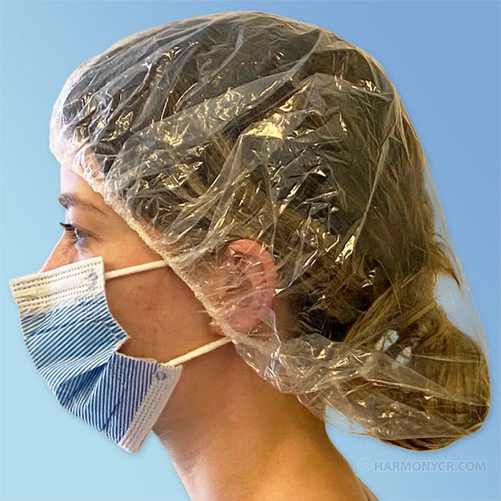 Keystone BPC - E Clear 21" Bouffant Caps, 500/Pk MTESolutions