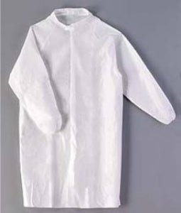 Keystone Heavy Duty Polypropylene Lab Coat, LC0 - WK - NW - HD, 30/Case MTESolutions