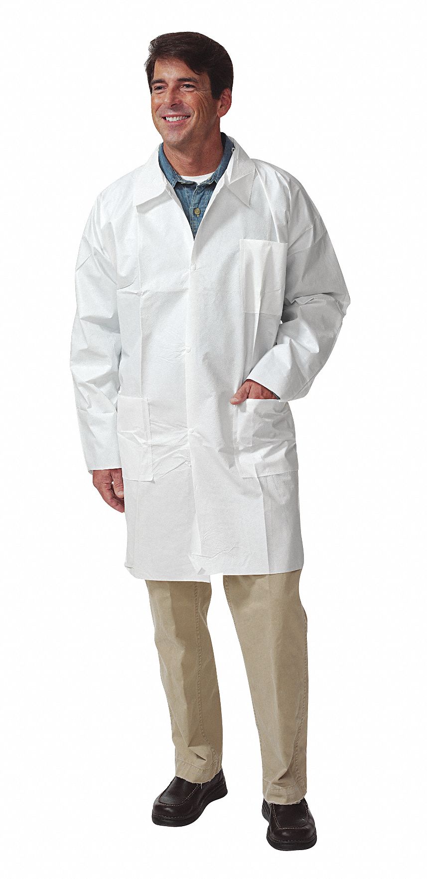 Keystone Microporous/Keyguard Lab Coat, LC3 - WO - KG, 30/Case MTESolutions