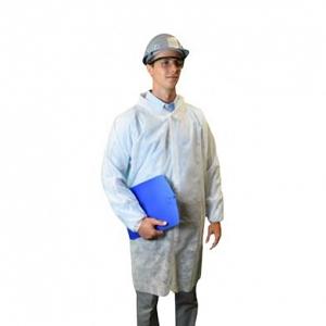Keystone Polypropylene Lab Coat, LC0 - WE - NW - V, 30/Box MTESolutions