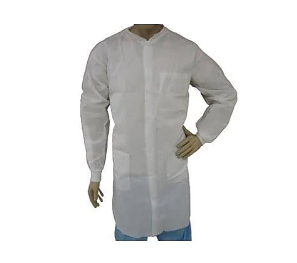 Keystone Polypropylene Lab Coat, LC3 - WK - NW, 30/Case MTESolutions