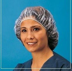 Keystone PSC - 2M Clear 18" Bouffant Cap - Single Wrap , 2000/Cs MTESolutions