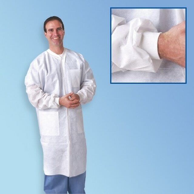 Keystone SMS Lab Coat, LC3 - WK - SMS / LC3 - BK - SMS, 30/Case MTESolutions