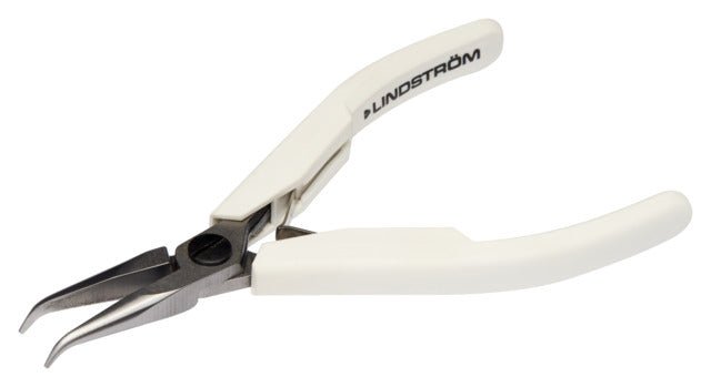 Lindstrom 60° Bent Tip Snipe Nose Pliers with Synthetic Handle 129 mm MTESolutions