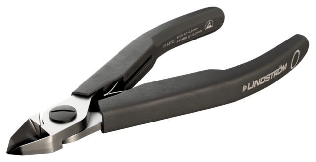 Lindstrom 7154TC, Precision Carbide Diagonal Cutters with Tapered Head for Hard Materials MTESolutions