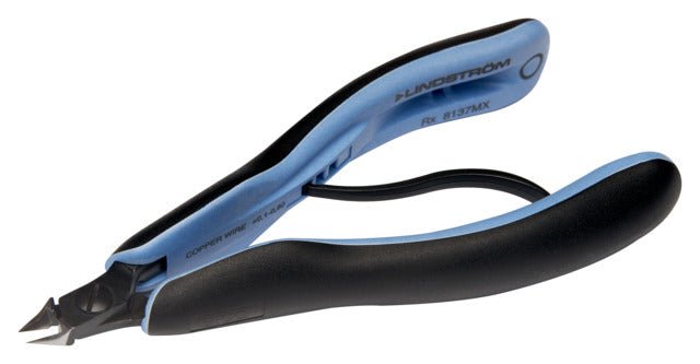 Lindstrom ERGO™ Ultra - Flush Precision Diagonal Cutters with Tapered & Relieved Tip Head 0.1 - 0.8 mm MTESolutions