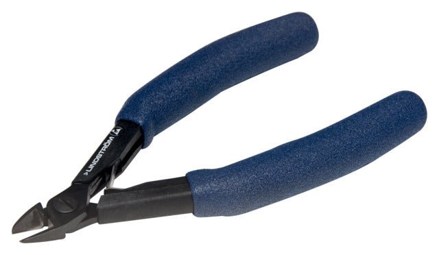 Lindstrom Long Flush Precision Cut Diagonal Cutter with Oval Head & ESD Safe Handle 0.1 - 1 mm MTESolutions