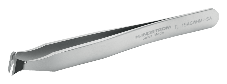 Lindstrom Stainless Steel Anti - Magnetic High Precision Tweezers with Cutting Tips 115 mm MTESolutions