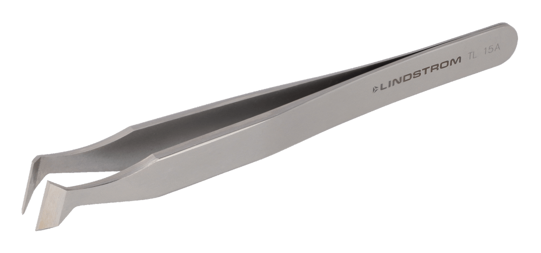 Lindstrom TL15A, Carbon Steel Cutting Tweezers, Angled Blades MTESolutions