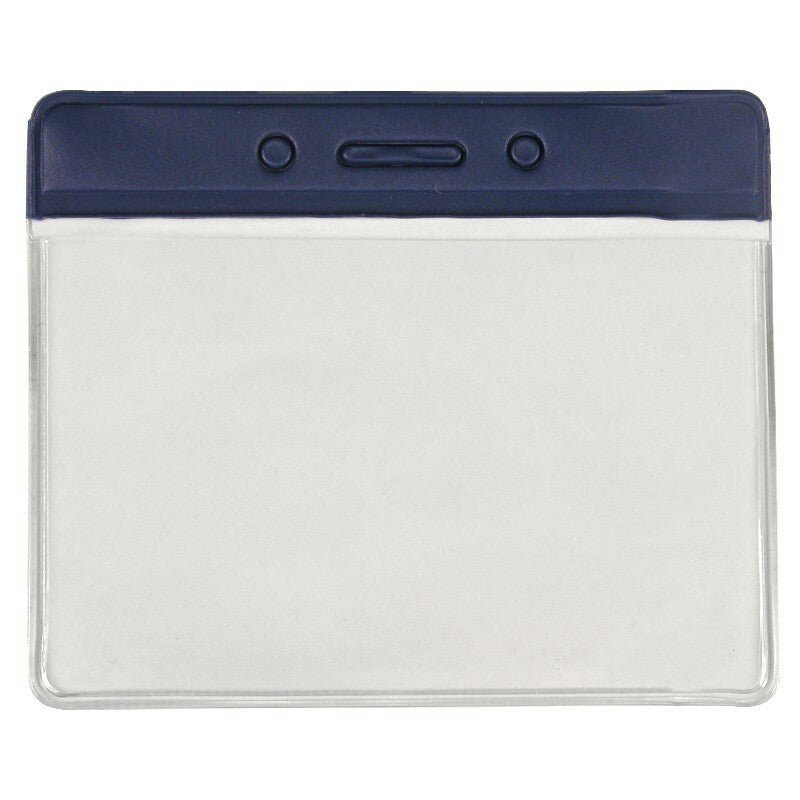 Menda 35039, Holder, Badge,Color Top,Horiz, Blue, 4Inx3In (Is) MTESolutions