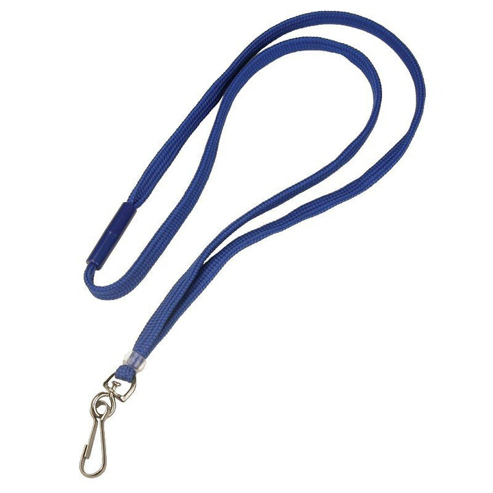 Menda 35070, Lanyard, Breakaway Flat, 3 - 8In Wide, Swivel Hook, Blue MTESolutions