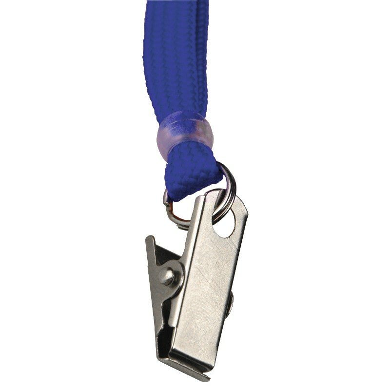 Menda 35073, Lanyard, Breakaway Flat, 3 - 8In Wide, Clip, Blue MTESolutions