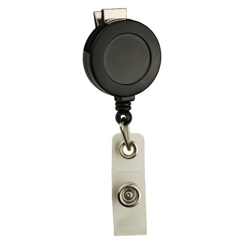 Menda 35088, Badge Reel, Round,Swivel Clip, Strap End Fitting, Black MTESolutions