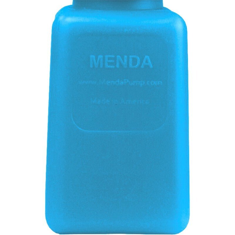 Menda 35265, Bottle Only, Blue, Durastatic Hdpe, 6 Oz, Acetone Printed MTESolutions