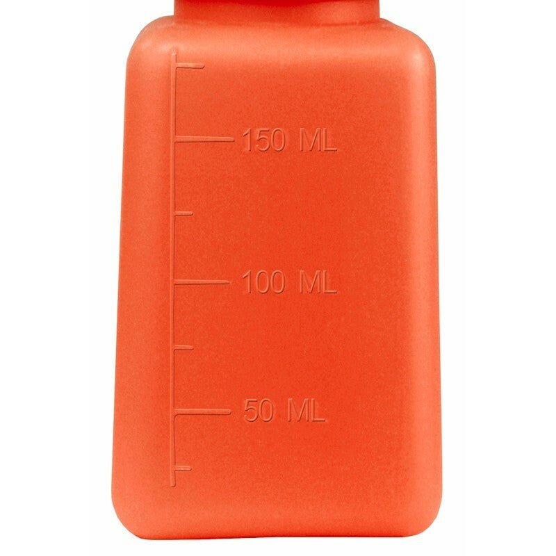Menda 35271, One - Touch,Orange, Durastatic Sq, Hdpe, 6 Oz Acetone Printed MTESolutions
