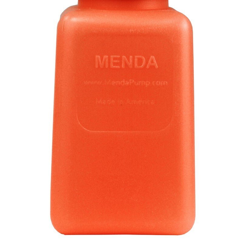 Menda 35271, One - Touch,Orange, Durastatic Sq, Hdpe, 6 Oz Acetone Printed MTESolutions