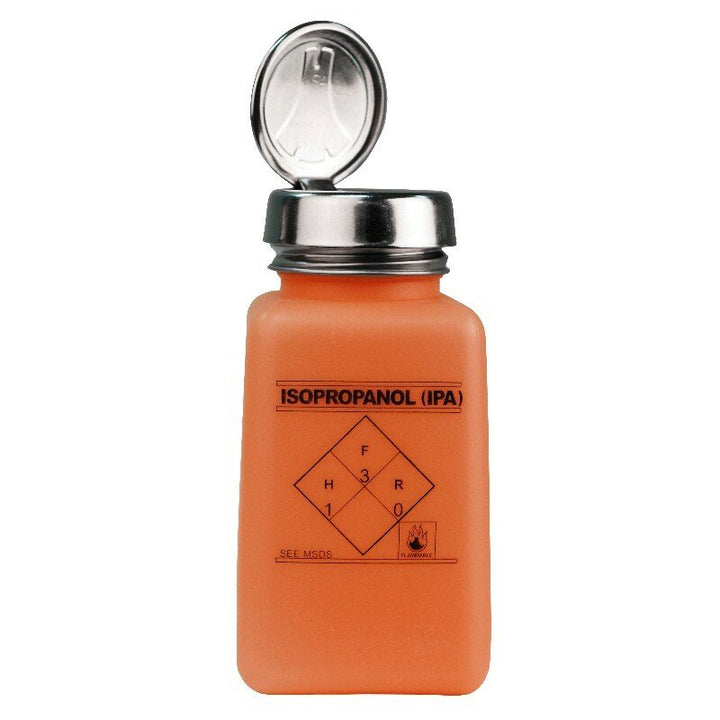 Menda 35272, One - Touch,Orange, Durastatic Sq, Hdpe, 6 Oz Ipa Printed MTESolutions