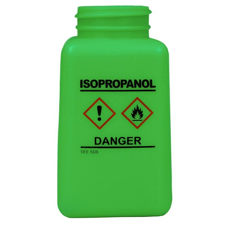Menda 35737, Bottle Only, Green, Hcs Label, Isopropanol Printed,6Oz MTESolutions