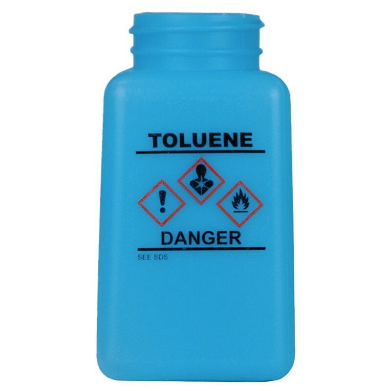 Menda 35761, Bottle Only, Blue, Hcs Label, Toluene Printed, 6 Oz MTESolutions