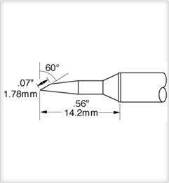 Metcal STTC - 847, Soldering Cartridge, Bevel MTESolutions