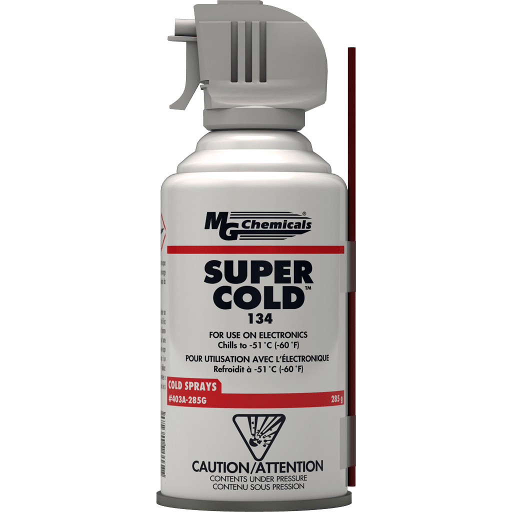 MG Chemicals 403A, Super Cold 134 Freeze Spray, 285G/400G, Aerosol, Case of 10 MTESolutions